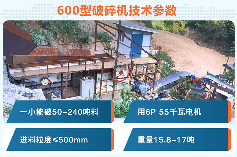 600型破碎機(jī)一小時(shí)能破多少料？用多少千瓦電機(jī)？