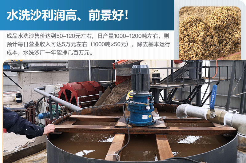 水洗砂的原料是什么？水洗沙一年能掙多少錢？