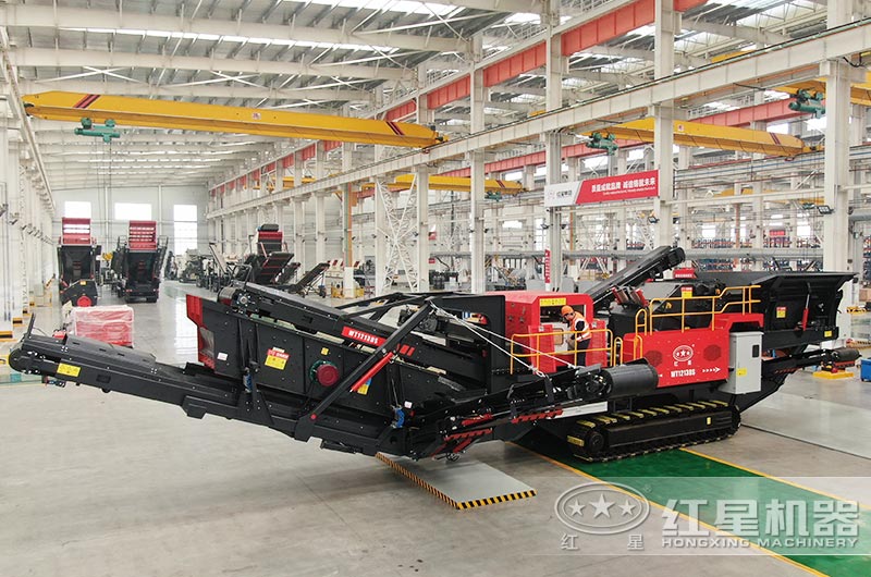 履帶式移動(dòng)破碎車圖片，制造車間