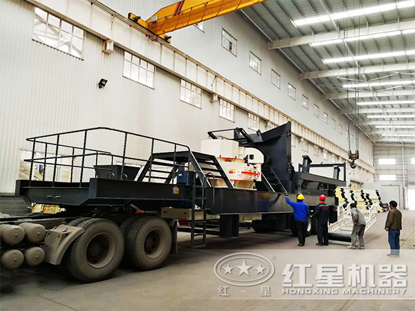 青石、鵝卵石等物料制砂處理推薦使用車載流動(dòng)制砂機(jī)