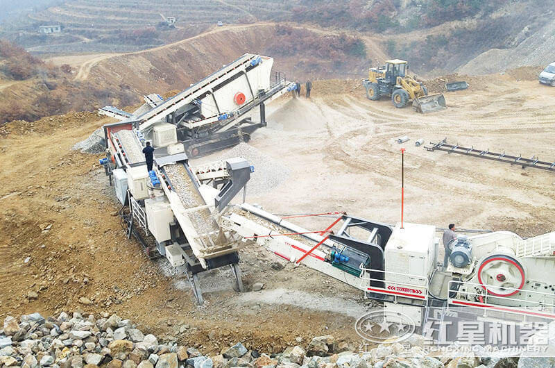 移動履帶一體式石子破碎機(jī)類別、價格及現(xiàn)場圖片